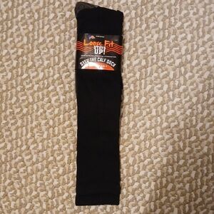 Black Over the Calf Dress Socks